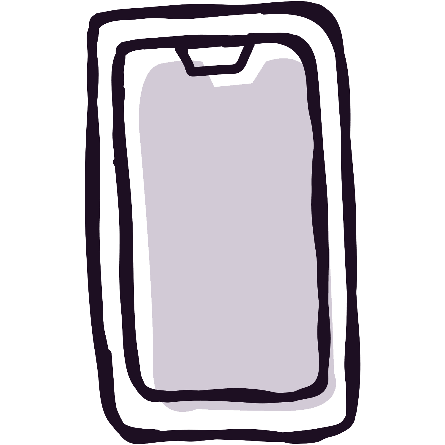 Icône de téléphone style aquarelle illustrant la section de contact téléphonique pour joindre l'équipe Churringa. Discutons de votre projet d'animation gourmande.